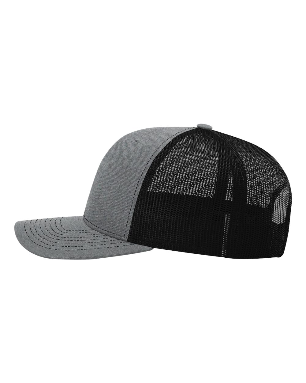 O- Snapback Trucker Hat with leather patch